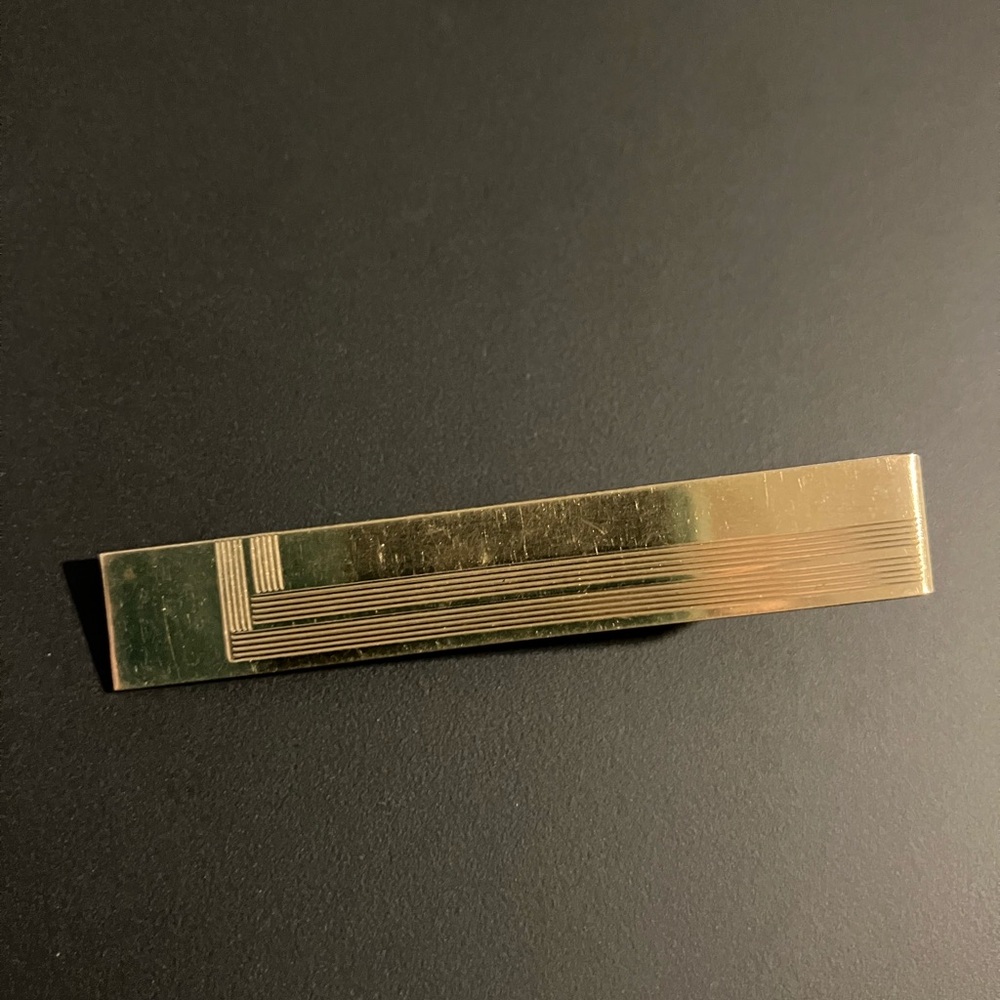 Gold tone Anson Tie Bar Clip